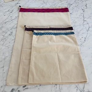 Tory Burch Set of 3 Dust Bag Covers New